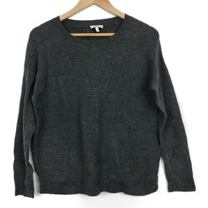 [3 for $15] Joie Soft Waffle Knit Crew Neck Sweater Grey Sz S